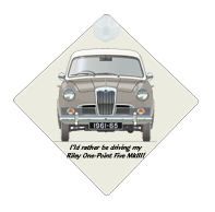 Riley One-Point-Five MkIII 1961-65 Car Window Hanging Sign